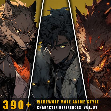 ArtStation - 390+ Werewolf Male Anime Style - Character References Vol.01