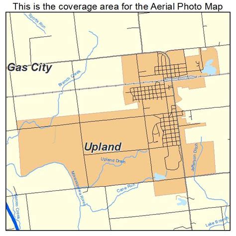 Aerial Photography Map of Upland, IN Indiana