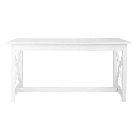 Wooden dining table in white W 160cm Newport | Maisons du Monde