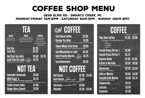 36+ Inspirasi Top Desain Menu Coffee Shop