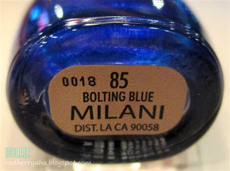 Random Beauty by Hollie: Milani Nail Lacquer in Bolting Blue Swatch