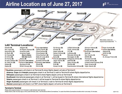 Lax International Airport Terminal Map