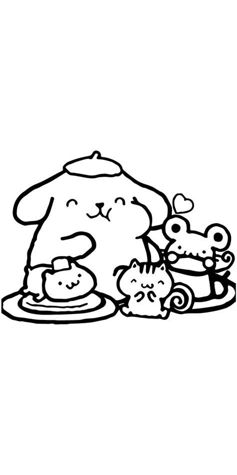 Pompompurin Coloring Page - Free Printable Coloring Pages for Kids