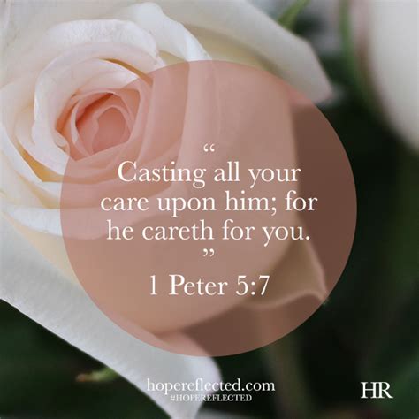 Encouragement: 1 Peter 5:7 - Hope Reflected