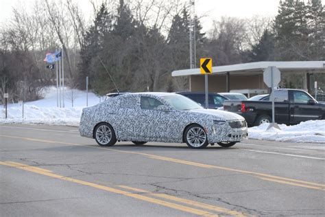 Cadillac CT4 Premium Luxury Spied With Production Grille, Lights