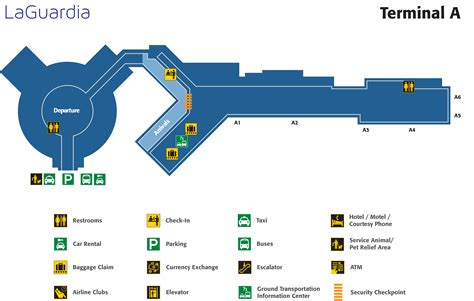 La Guardia Airport Map (LGA) - Printable Terminal Maps, Shops, Food ...