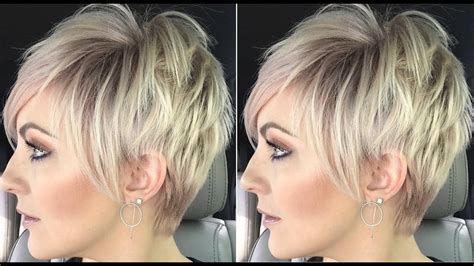 Short Shag Pixie Haircut Tutorial - Short layered Haircut for women - YouTube