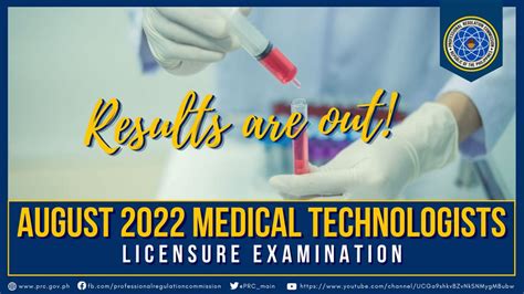 Medical Technologist: August 2022 PRC Board Exam Result - Education in Philippines