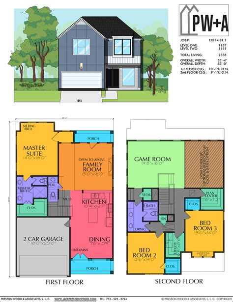 Small, Affordable Two Story Home Plan – Preston Wood & Associates