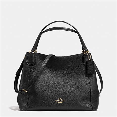 COACH Designer Purses | Edie Shoulder Bag 28 In Pebble Leather