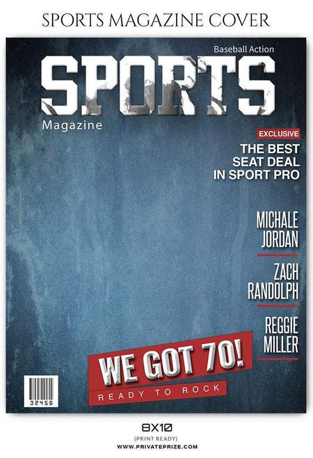 Sports Magazine Cover Photoshop Template | Privateprize Photography ...