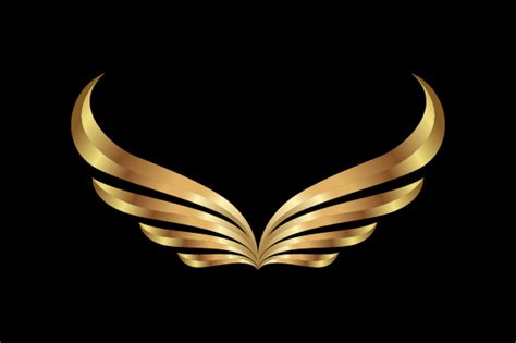 Golden Wings Vector Logo Template Graphic by hartgraphic · Creative Fabrica