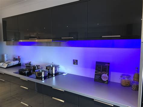 LED Strip using RGB controller from Eden illumination in 2021 | Light kitchen colors, Kitchen ...