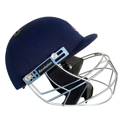 Navy Blue Revolution Cricket Helmet For Head & Face Protection by Cricket Equipment USA Price ...