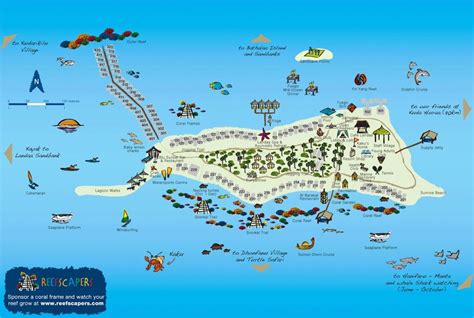 Map of Four Seasons Resort Maldives at Landaa Giraavaru