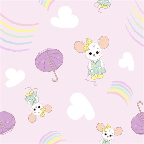 pattern with mouse 7012221 Vector Art at Vecteezy