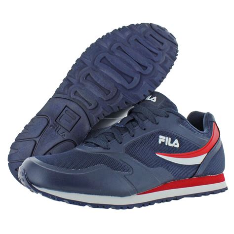 Fila Men's Forerunner Mesh Retro Athletic Trainer Tennis Shoes Sneakers ...