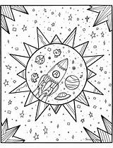 Space Color Coloring Pages Print Coloring2print Sketch Page sketch template
