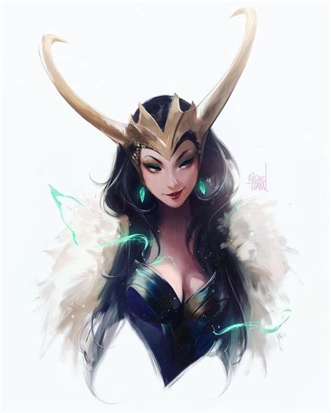 @rossdraws did this stunning illustration of female Loki To see more awesome @rossdraws did this ...