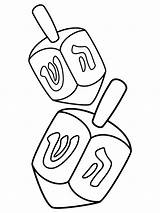 Dreidel And Jewish Tradition Färbung Seite  Kostenlose Druckbare sketch template