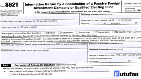 Form 8621 Instructions 2024 - 2025 - IRS Forms