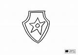 Chase Paw Patrol Badge Coloring Page  Crafts With Lisa sketch template