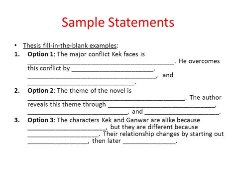 Thesis Statement Formula Worksheet - Thesis Title Ideas for College