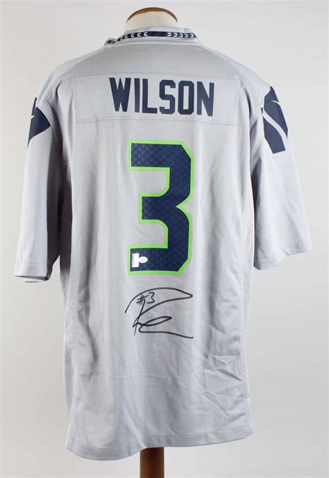 Seattle Seahawks – Russell Wilson Signed Jersey (Wilson Hologram) | Memorabilia Expert