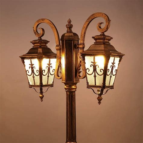 DFEIL 2-lights Victorian Outdoor Vintage Street Light European Courtyard Post Lantern American ...