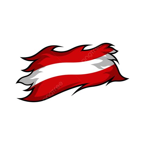 Austria Flag Vector, Vector, Torn Flag, Austria PNG and Vector with Transparent Background for ...