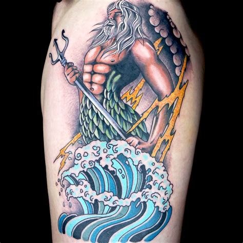 Neptune Tattoo by Dave Kruseman | Ink master tattoos, Tattoos for guys, Tattoos