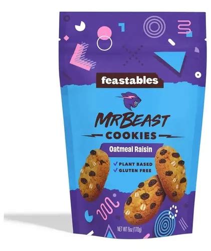 Mr Beast Cookies Galletas Oatmeal Raisin Avena Con Pasa 170g | Cuotas ...