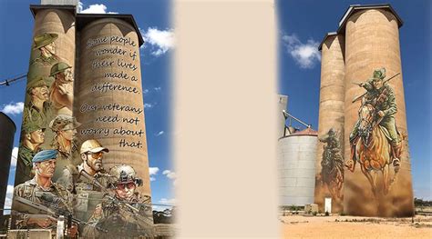 Grain-silo art to salute military history - CONTACT magazine