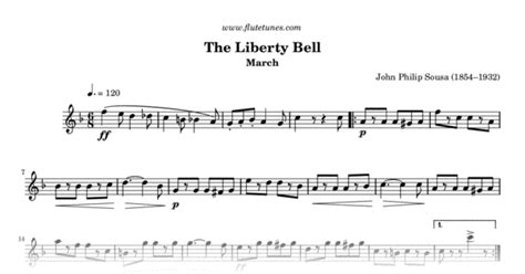 The Liberty Bell (J.P. Sousa) - Free Flute Sheet Music | flutetunes.com