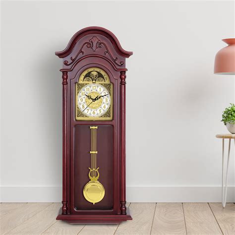 Grandfather Series Rhythmic Pendulum Clock - GF - 167 Rose Wood - Orpat Group