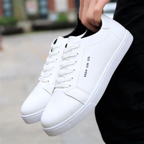 Aliexpress.com : Buy New 2018 Fashion Shoes Men Sneakers leather Low ...