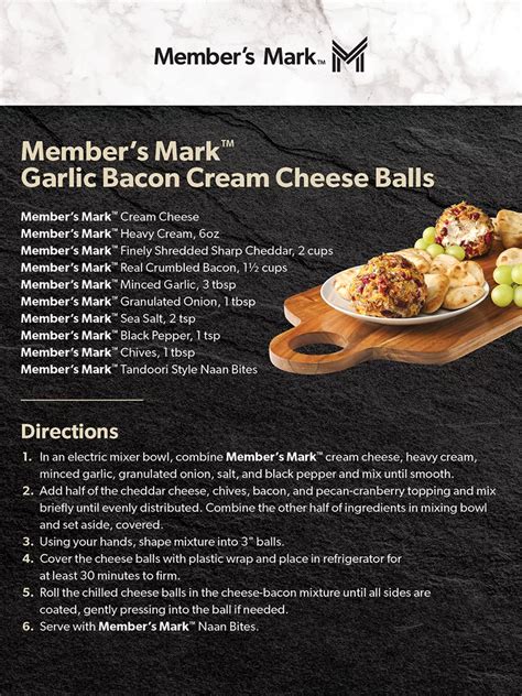 Garlic Bacon Cream Cheese Balls Recipe - Sam's Club