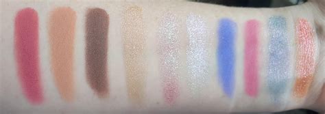 Glaminatrix Cosmetics Mystery bag swatches on bare fair cool skin in ...