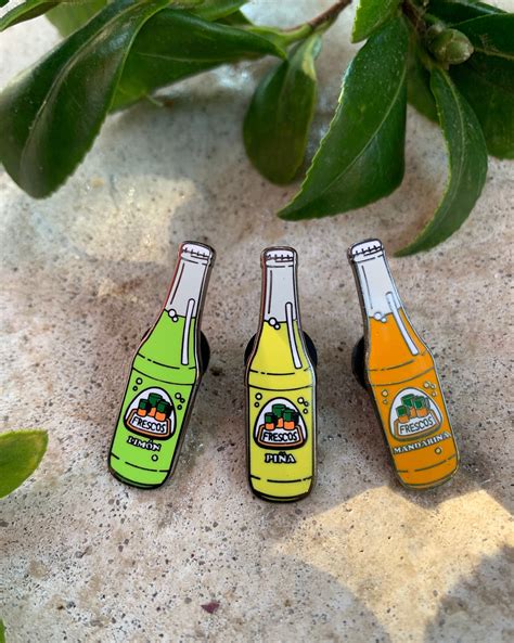 Jarritos Limon Soda Bottle Hard Enamel Pin Latino Art | Etsy