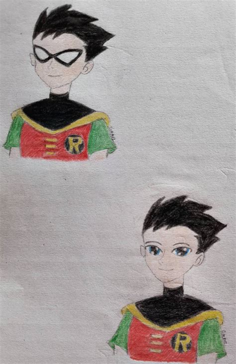 Teen Titans: Robin Masked and Unmasked version by SylvieSerene on DeviantArt