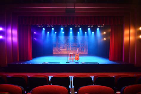 Stage for Rent - Starbright Theater | Modern theatre, Light art ...