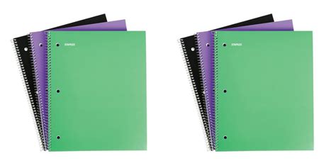 Staples 3-pack of 1 Subject Notebooks only 75¢ shipped! - Savings Done ...