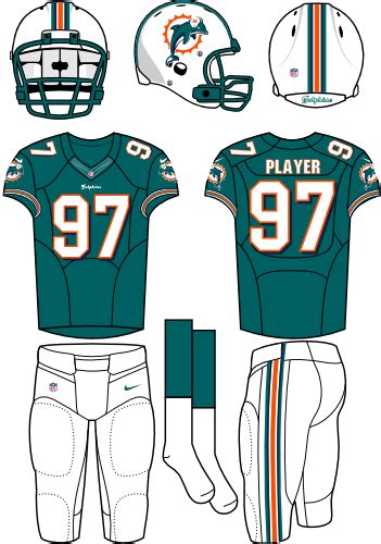 Miami Dolphins Home Uniform - National Football League (NFL) - Chris ...