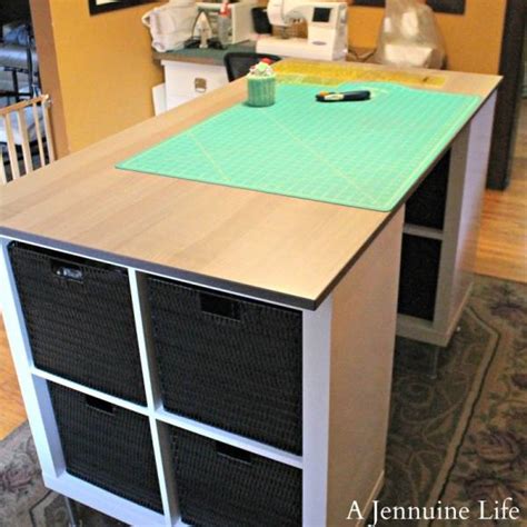 DIY Counter Height Craft Table with Storage – Scrap Booking