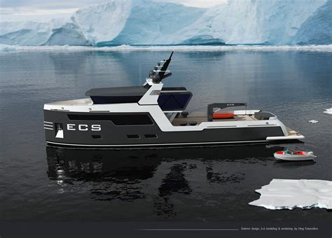 Expedition yacht exterior design on Behance