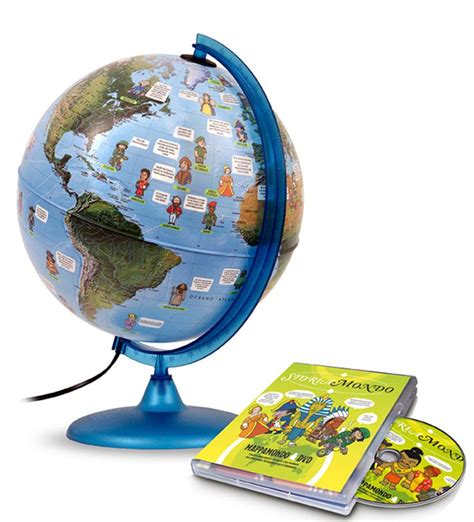 This geographical globe offers extra educational value by teaching children a little about ...