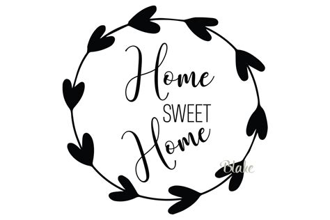 Home Sweet Home SVG Home cricut Home silhouette housewarming
