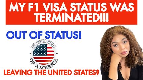 How my f1 visa status got terminated!!! - YouTube