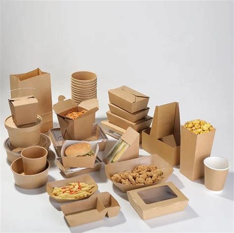 Takeaway Fast Food Packaging Containers Salad Box Restaurant Recycled ...