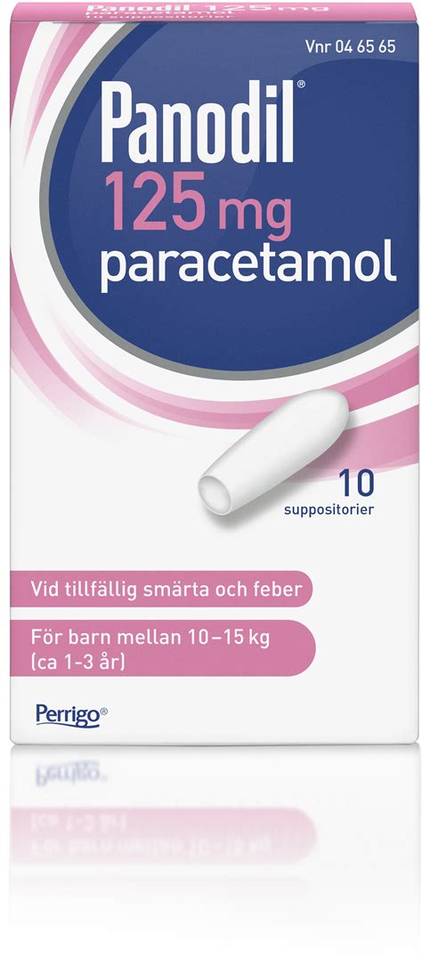 Köp Panodil 125 mg suppositorier 10 st | Apohem